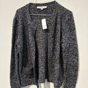 NWT Loft Gray Heathered Cardigan - Women's S